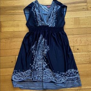 same nice dress but dark blue by